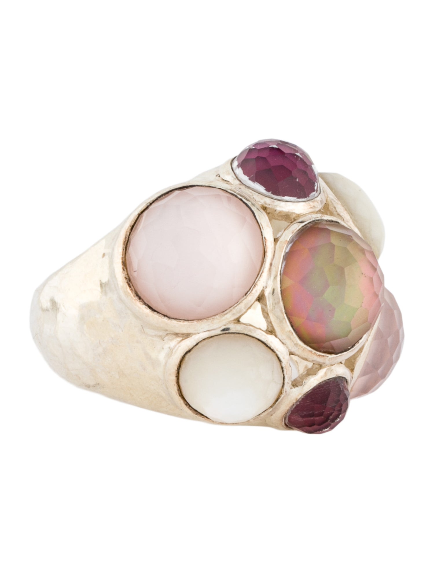 Ippolita Mother of Pearl & Quartz Doublet Constellation Dome Cocktail Ring