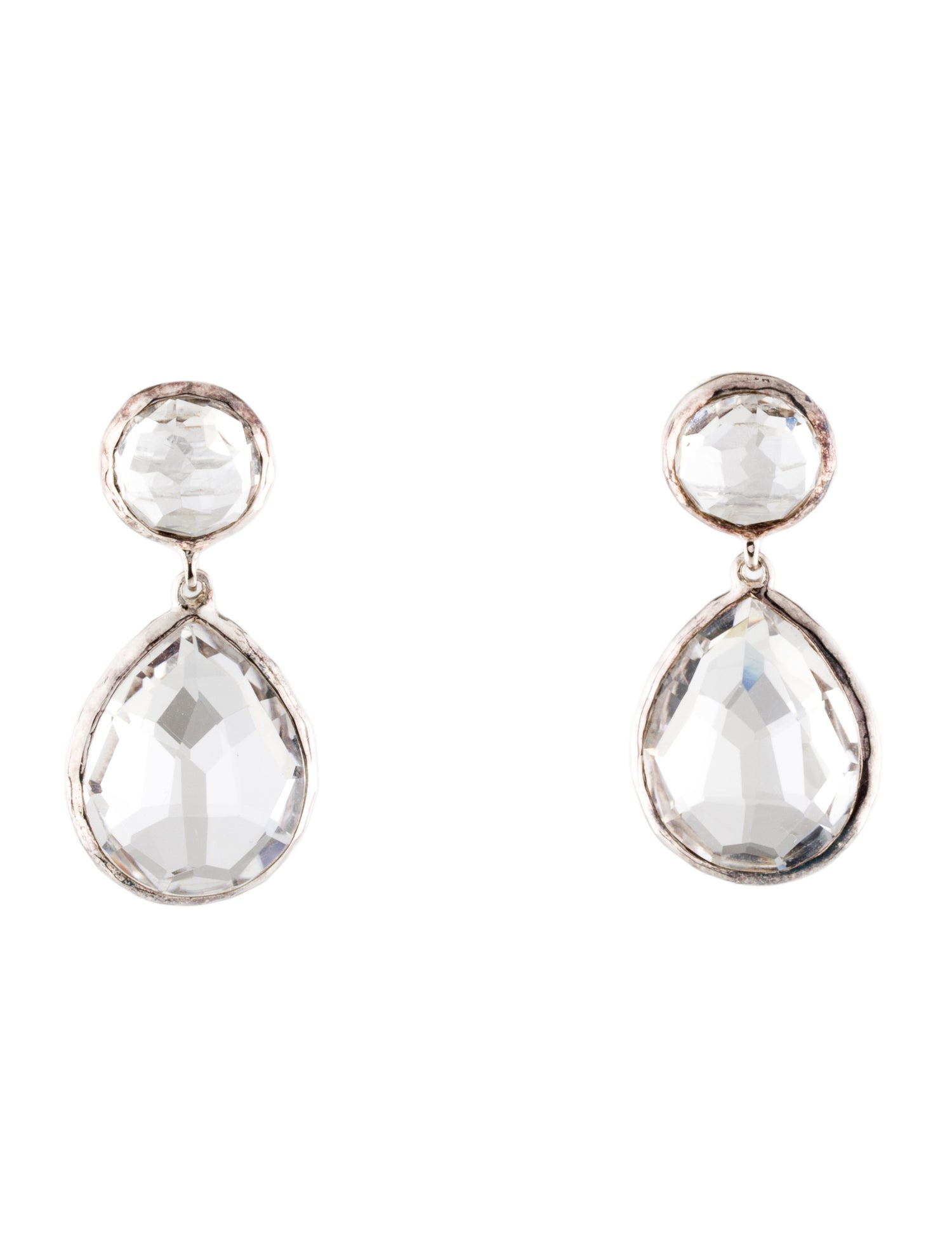 Ippolita Quartz 2-Stone Snowman Post Earrings