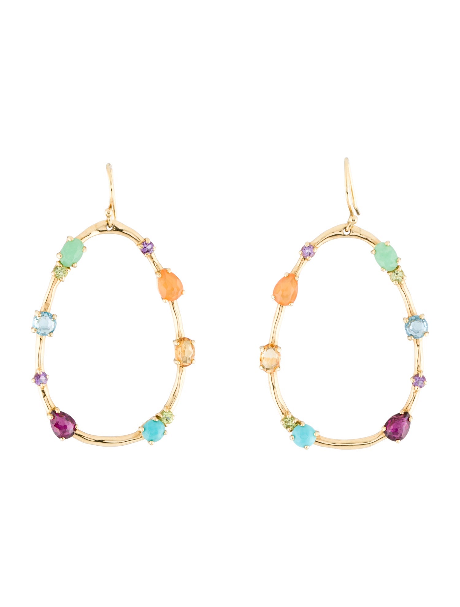 Ippolita 18k Rock Candy Large Multi-Stone Teardrop Earrings