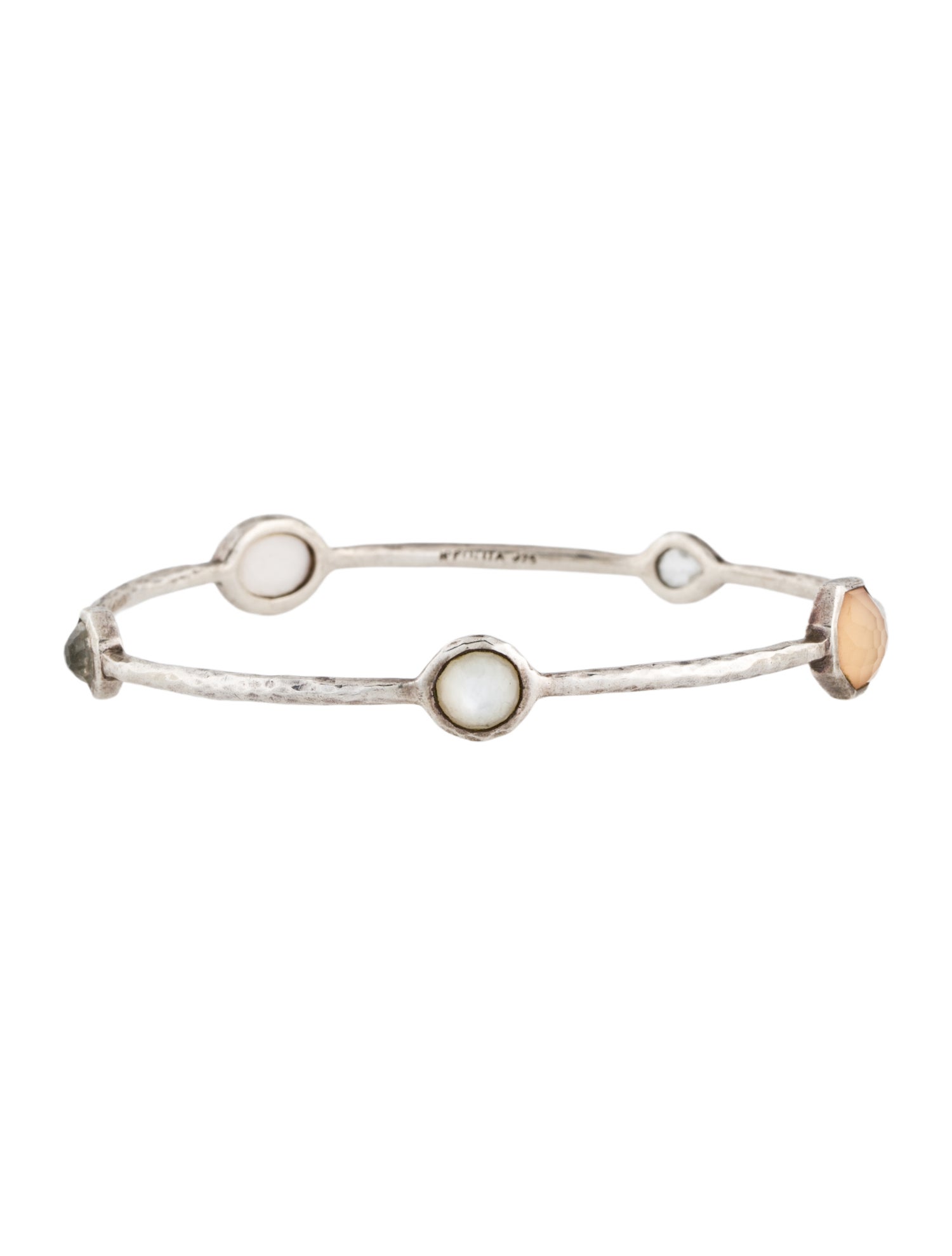 Ippolita Quartz & Mother of Pearl 5-Stone Bangle Bracelet