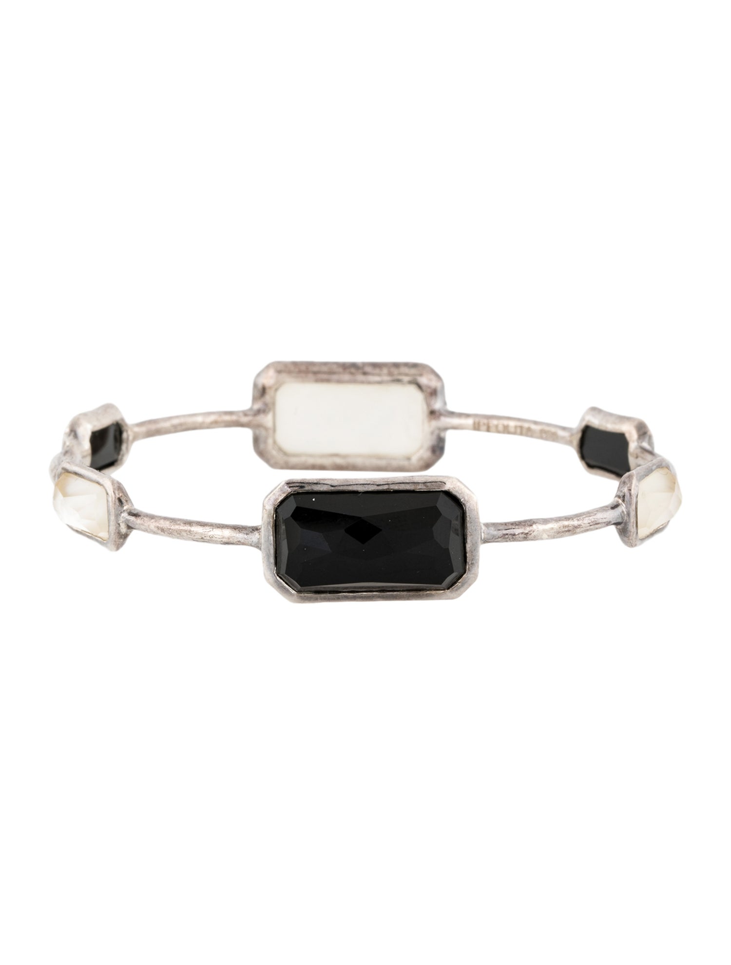 Ippolita Mother of Pearl & Quartz Doublet, Onyx Wonderland Bangle