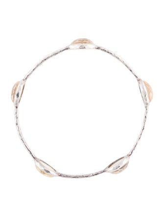 Ippolita Mother of Pearl & Quartz Doublet 5-Stone Bangle