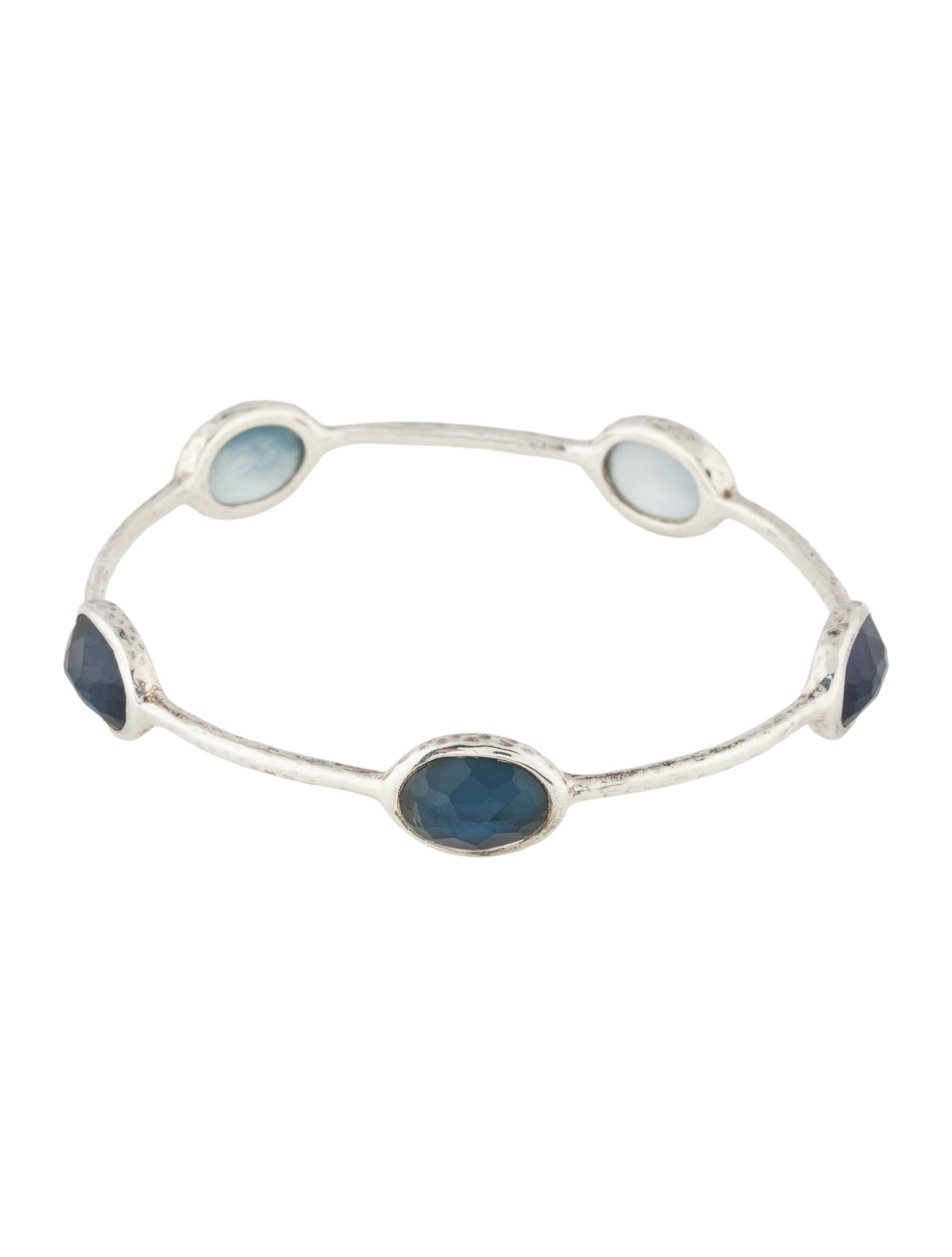 Ippolita Mother of Pearl & Quartz Five Station Bangle Bracelet
