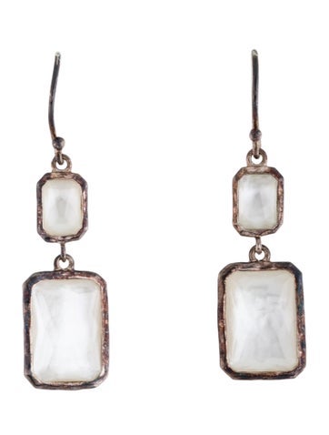 Ippolita Drop Mother of Pearl & Quartz Doublet Earrings