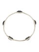 Ippolita Quartz & Hematine Doublet Station Bangle Bracelet