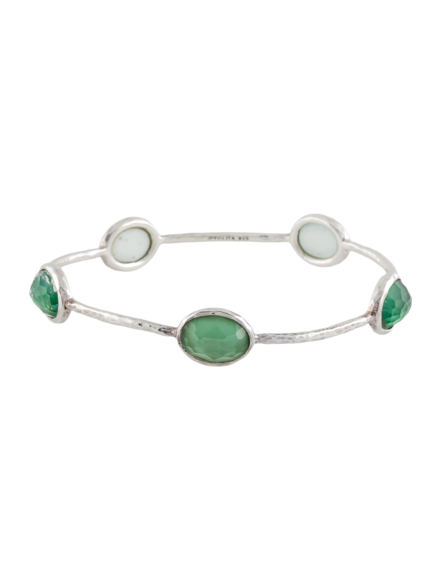 Ippolita Quartz & Mother-of-Pearl Doublet Bangle Bracelet