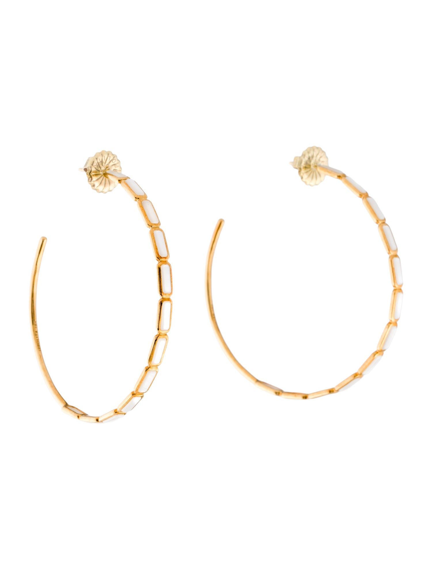 Ippolita 18K Mother of Pearl Hoop Earrings