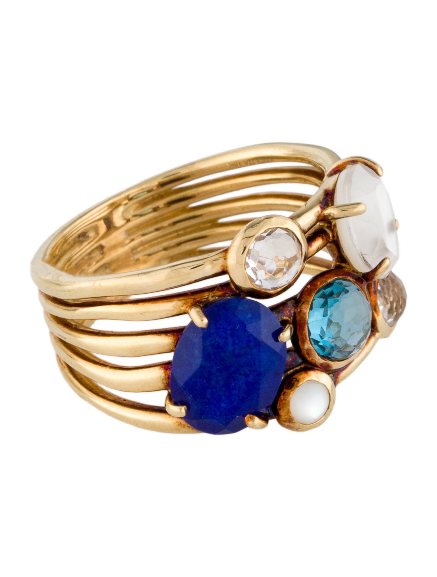 Ippolita 18K Mother of pearl & Multitstone Gelato Cluster Ring