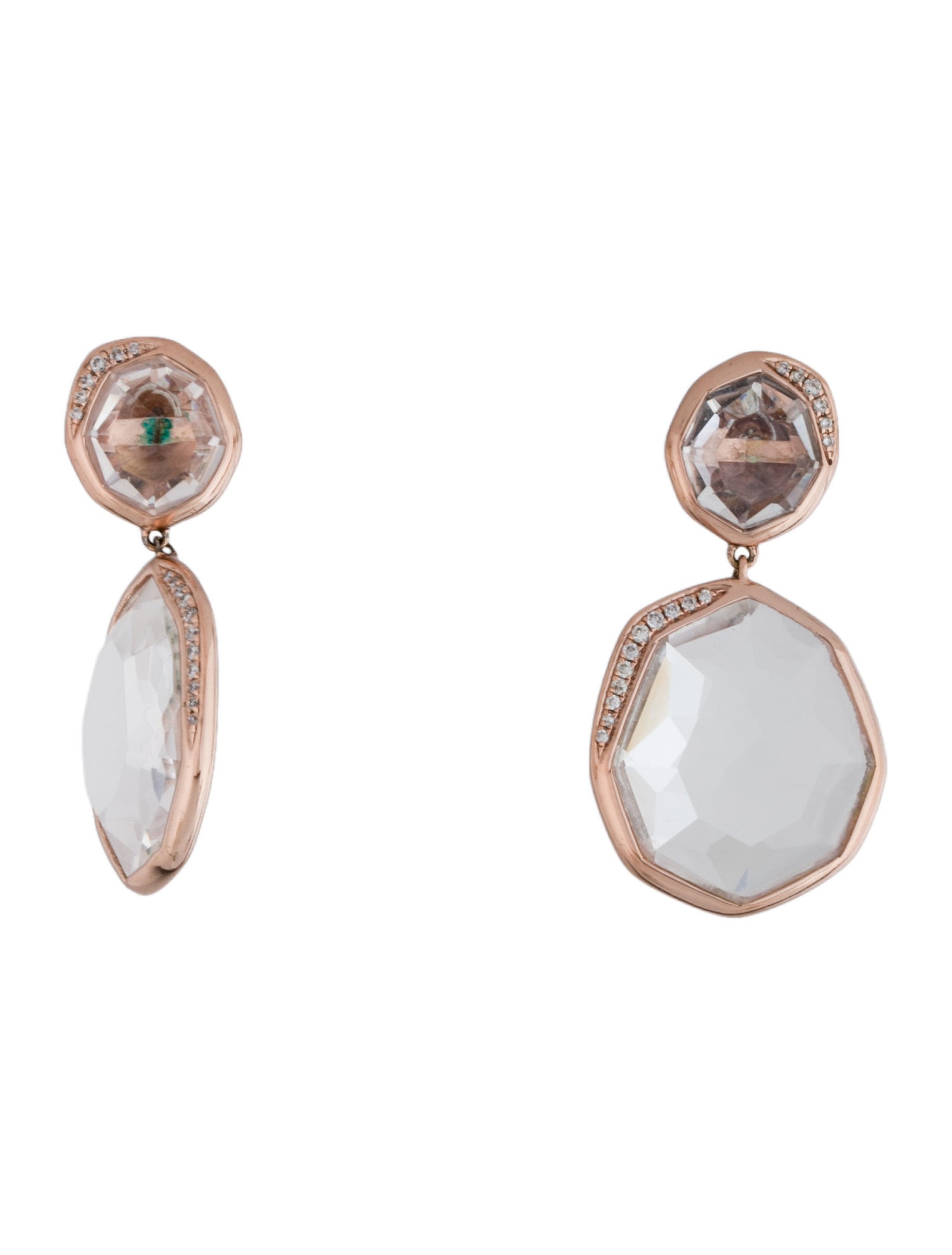 Ippolita Quartz & Diamond Rock Candy Drop Earrings