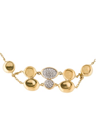 Ippolita 18K Onda Diamond Pebble and Chain Bracelet
