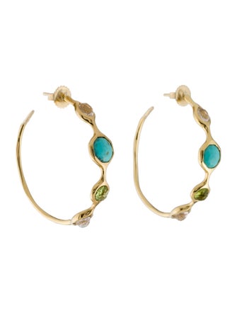 Ippolita 18K Multistone Rock Candy Hoop Earrings
