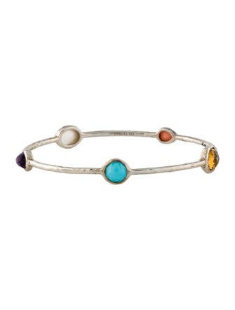 Ippolita Mother of Pearl, Quartz Doublet & Multistone 5-Stone Bangle