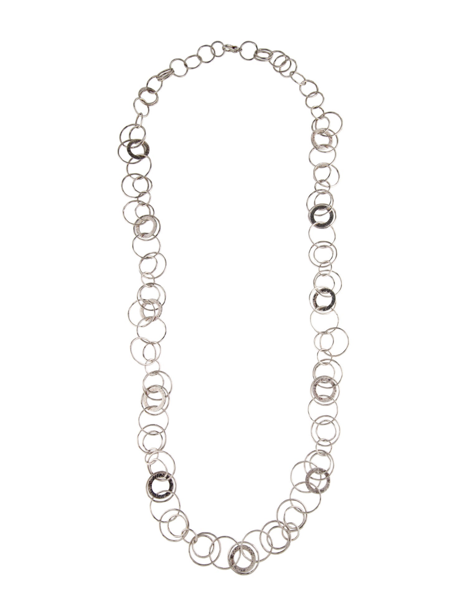 Ippolita Hammered Classico Multi-Link Long Necklace