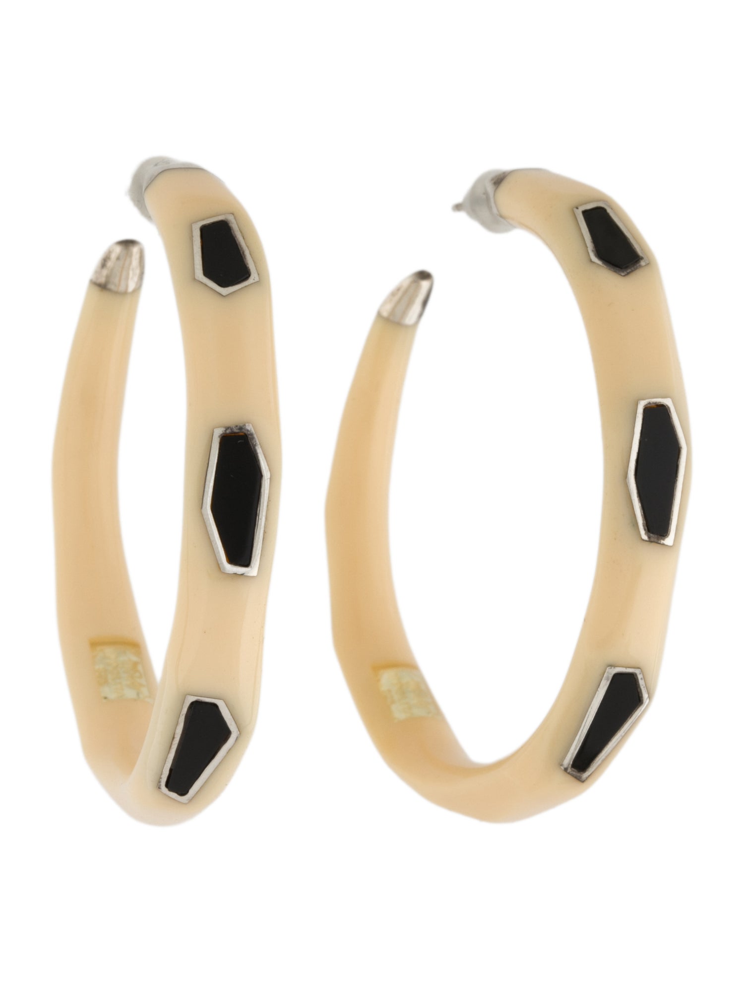Ippolita Onyx Resin Hoop Earrings