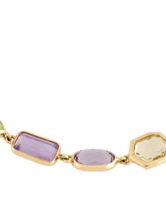 Ippolita 18K Multistone Station Link Bracelet