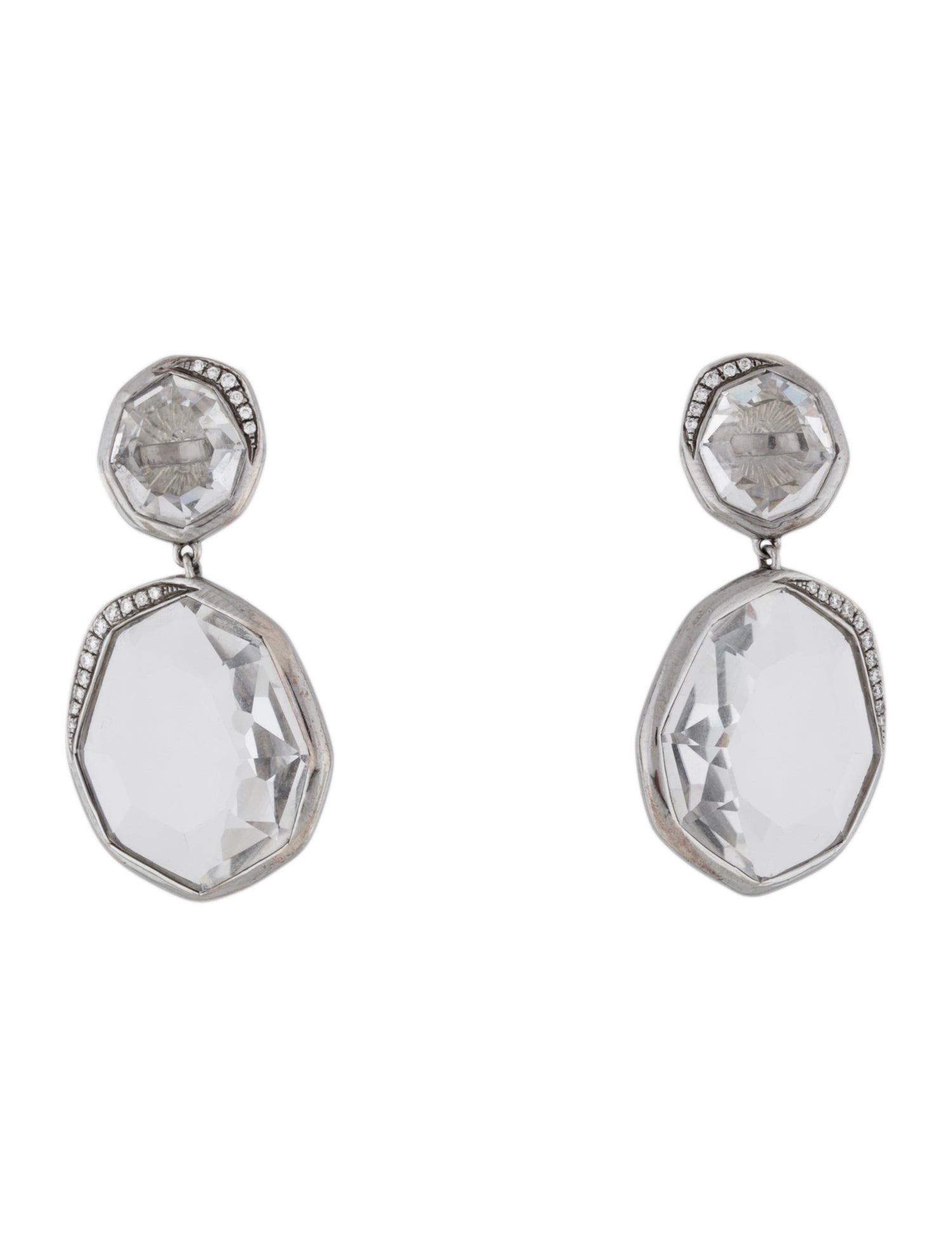 Ippolita Quartz & Diamond Rock Candy Drop Earrings