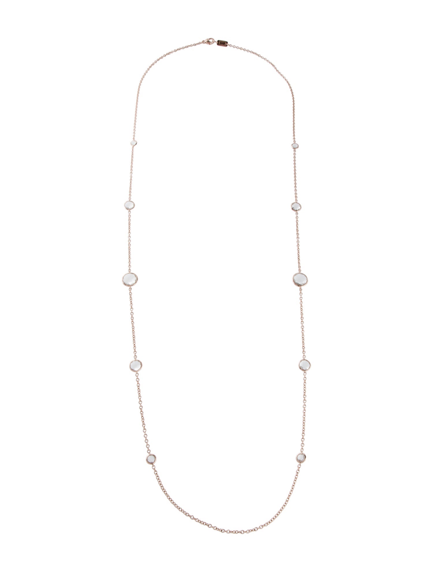 Ippolita Quartz Rose Paillette Lollipop Station Necklace