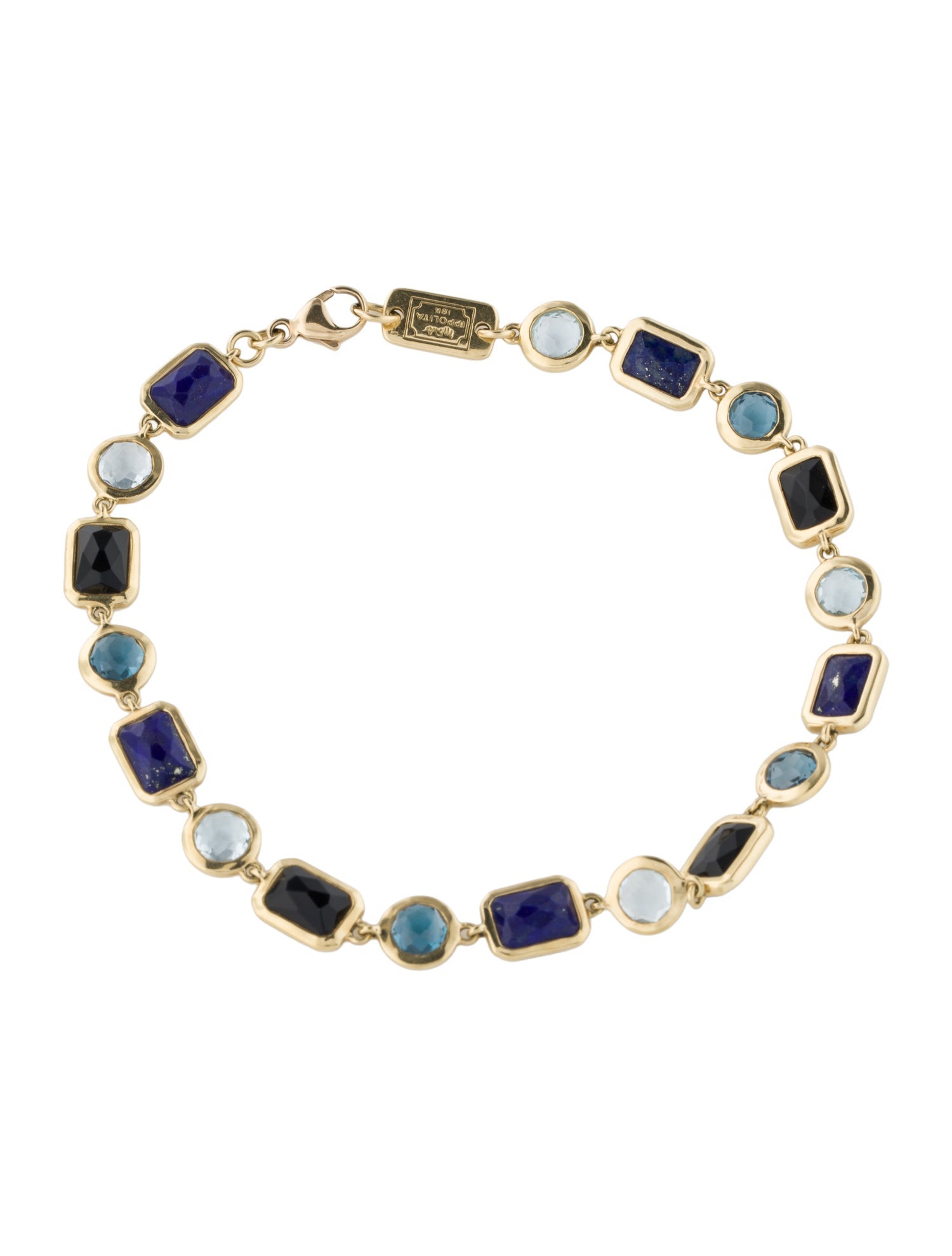 Ippolita 18K Topaz, Lapis Lazuli & Onyx Link Bracelet