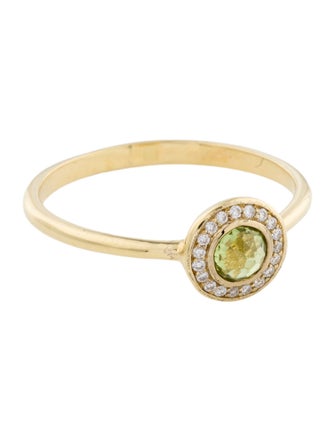 Ippolita 18K Peridot & Diamond Mini Lollipop Ring