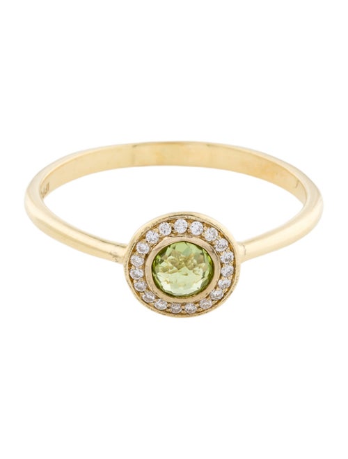 Ippolita 18K Peridot & Diamond Mini Lollipop Ring