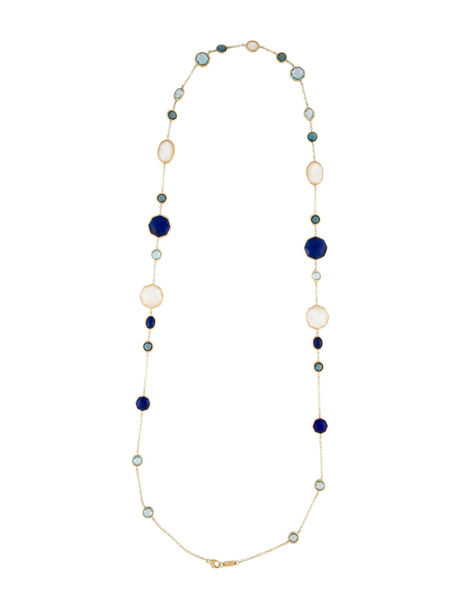 Ippolita 18K Lapis Lazuli, Topaz & Mother of Pearl Long Station Necklace