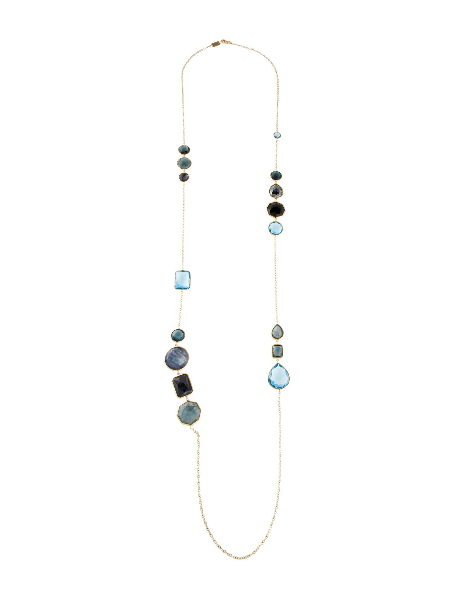 Ippolita 18K Multistone Station Necklace
