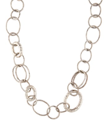 Ippolita Long Hammered Bastille Link Chain Necklace