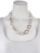 Ippolita Long Hammered Bastille Link Chain Necklace