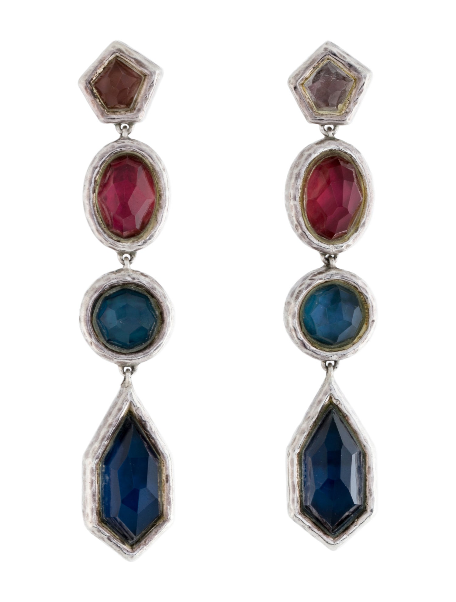 Ippolita Mother of Pearl Quartz Doublet 4-Stone Drop Earrings