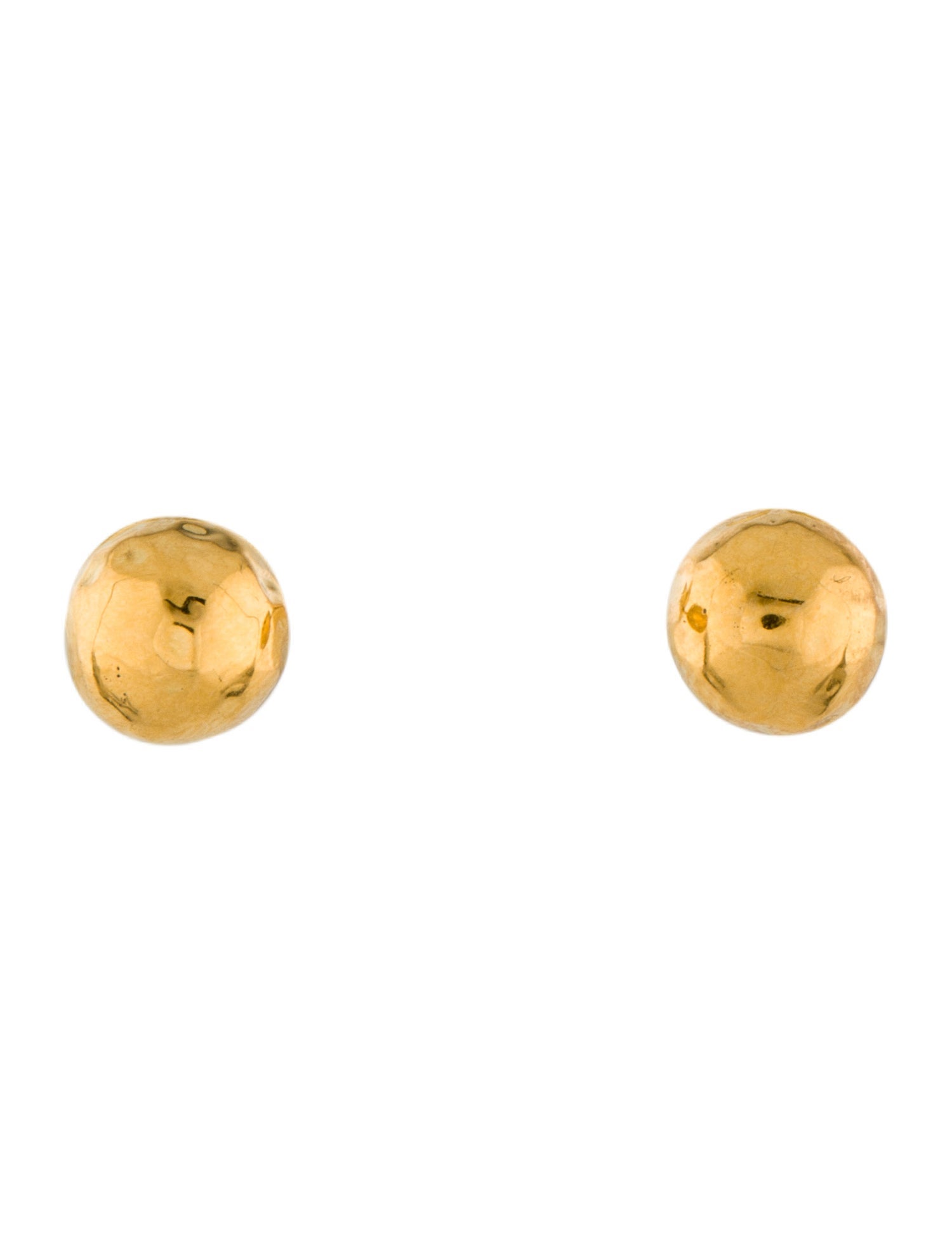 Ippolita 18K Hammered Small Ball Stud Earrings