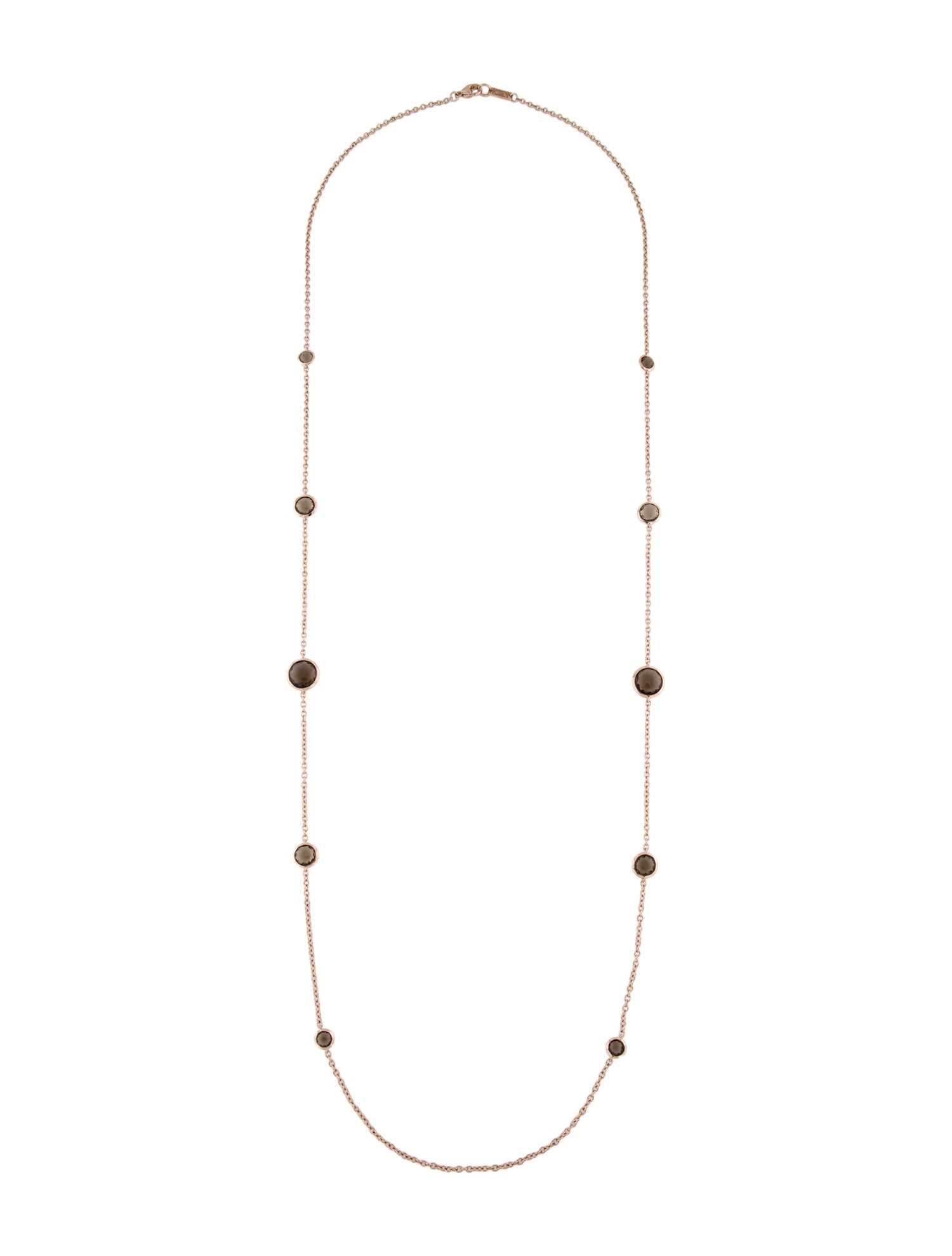 Ippolita Rosé Smoky Quartz Station Necklace