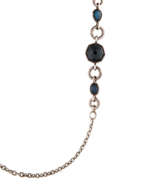 Ippolita Multistone Hammered Link Station Necklace