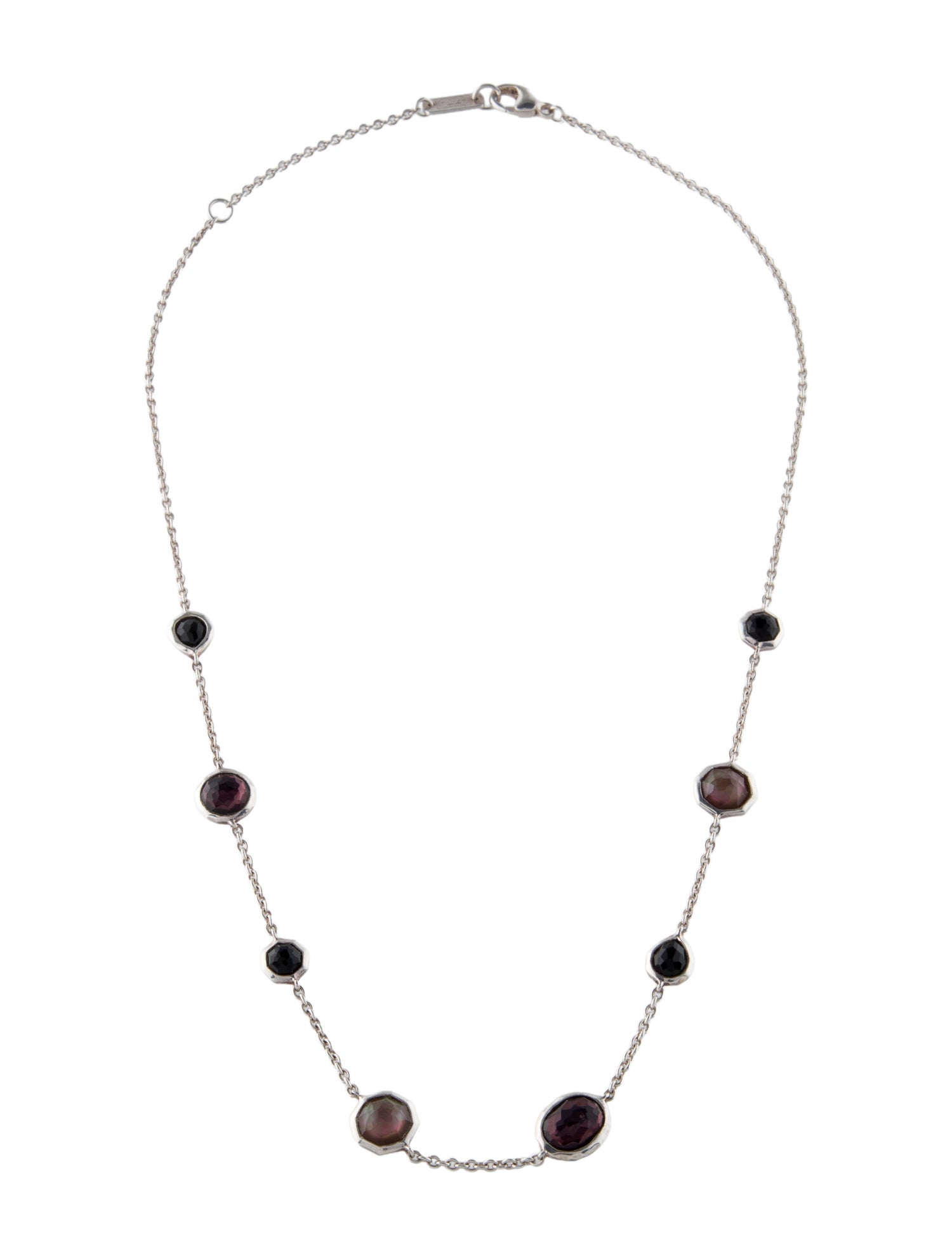 Ippolita Mother of Pearl & Multistone Doublet Station Necklace