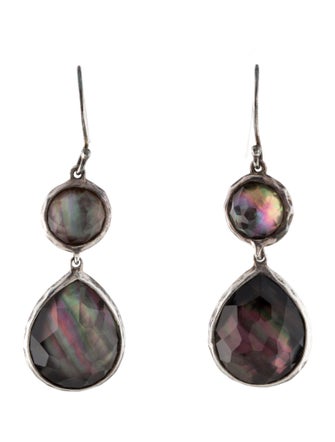 Ippolita Mother of Pearl & Quartz Rock Candy Double Drop Earrings
