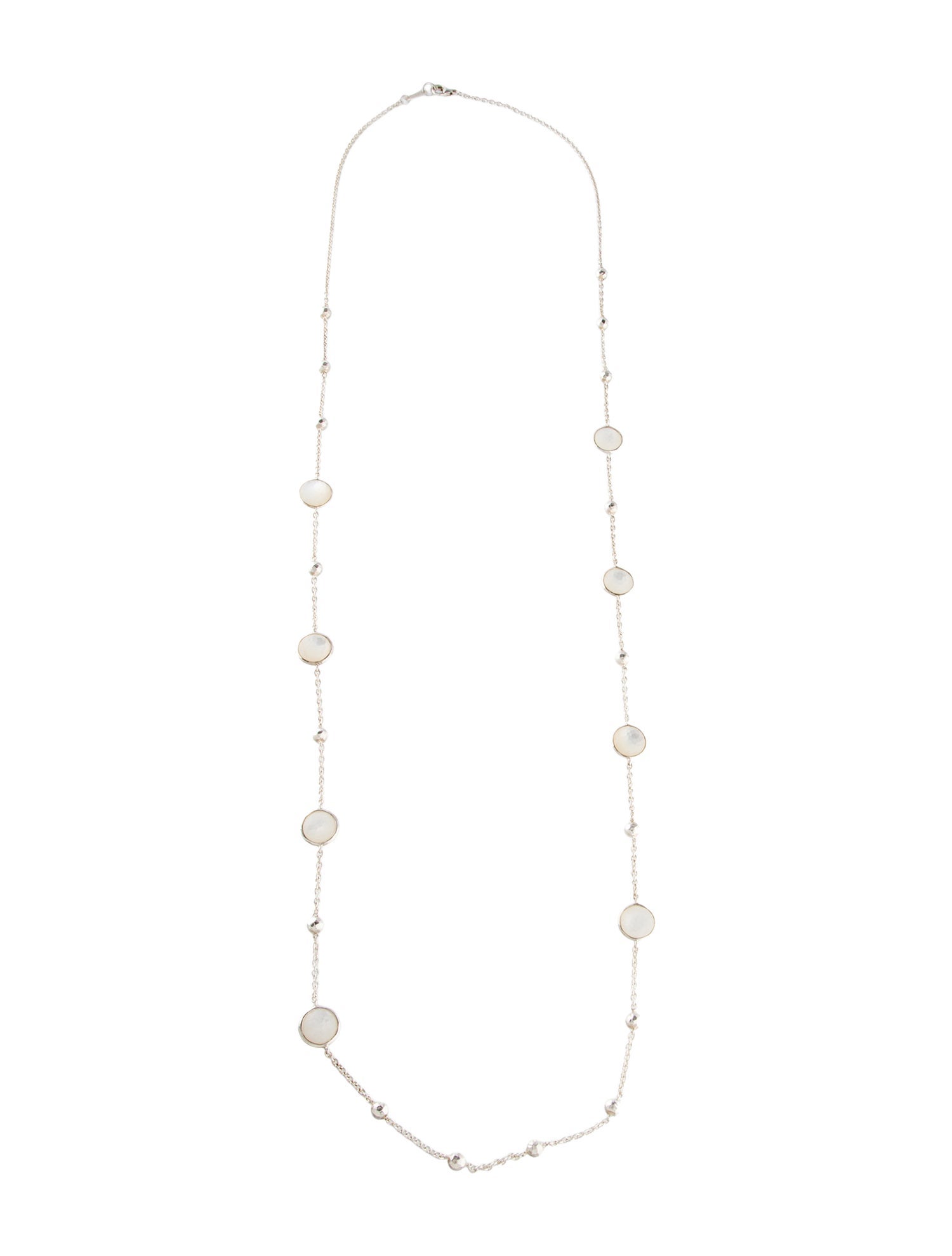 Ippolita Mother of Pearl Ball & Stone Station Necklace
