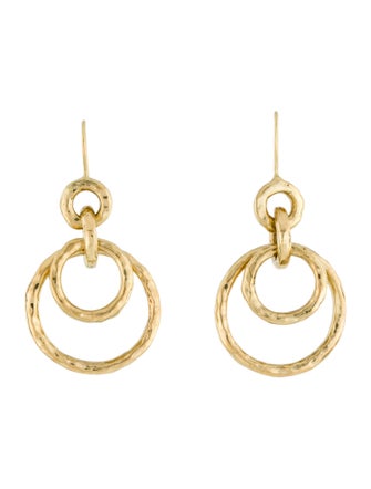 Ippolita 18K Puffy Hammered Jet Set Classico Drop Earrings