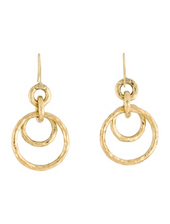 Ippolita 18K Puffy Hammered Jet Set Classico Drop Earrings