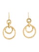 Ippolita 18K Puffy Hammered Jet Set Classico Drop Earrings