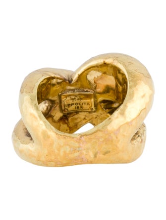 Ippolita 18K Hammered Crossover X Classico Band