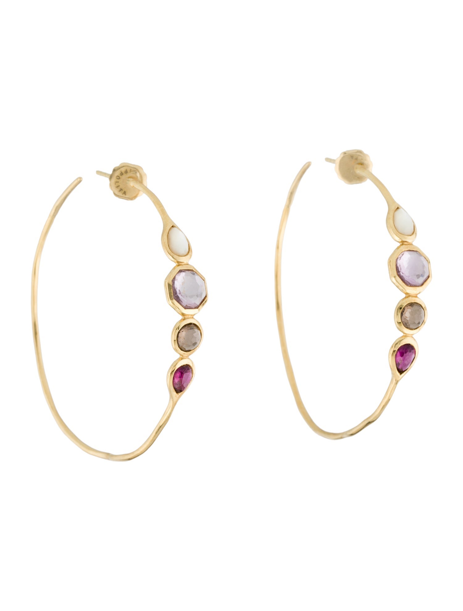 Burberry TB Monogram Outline Hoop Earrings - Hoop, Earrings