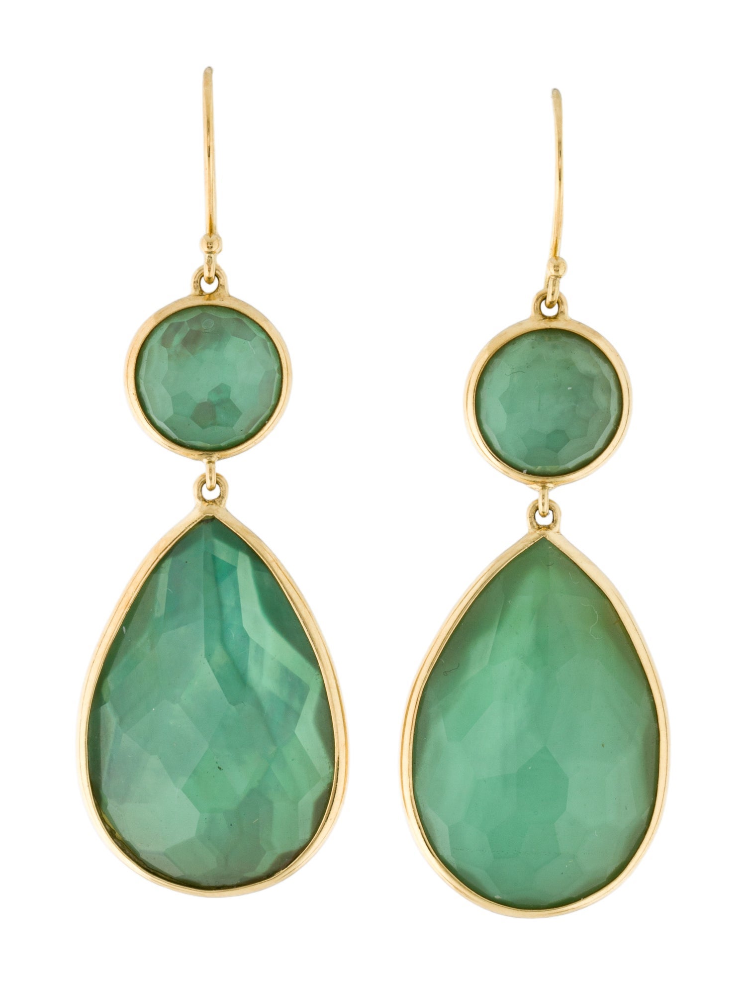 Ippolita 18K Mother of Pearl & Quartz Doublet Snowman Drop Earrings