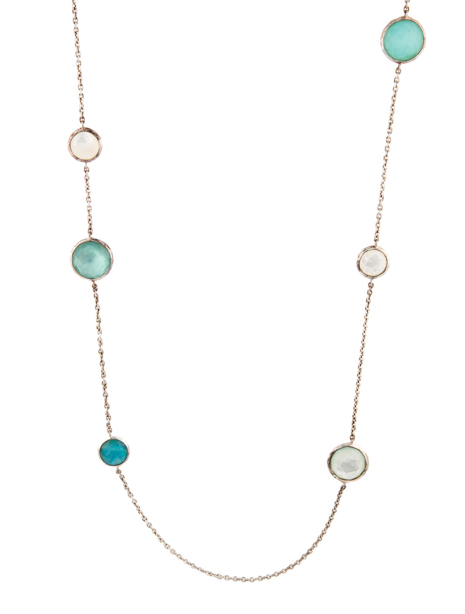 Ippolita Mother Of Pearl & Quartz Station Necklace