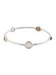 Ippolita Mother of Pearl & Quartz 5-Stone Station Bangle Bracelet