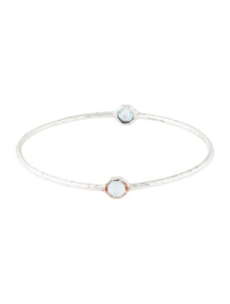 Ippolita Topaz Rock Candy Hammered Bangle Bracelet
