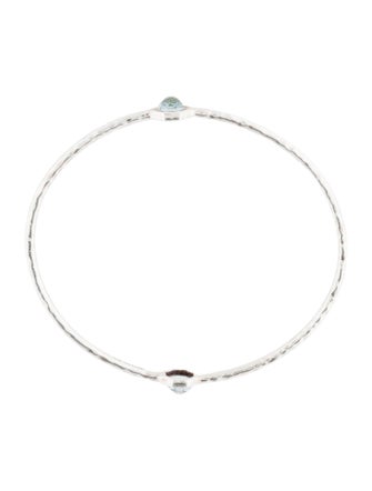 Ippolita Topaz Rock Candy Hammered Bangle Bracelet