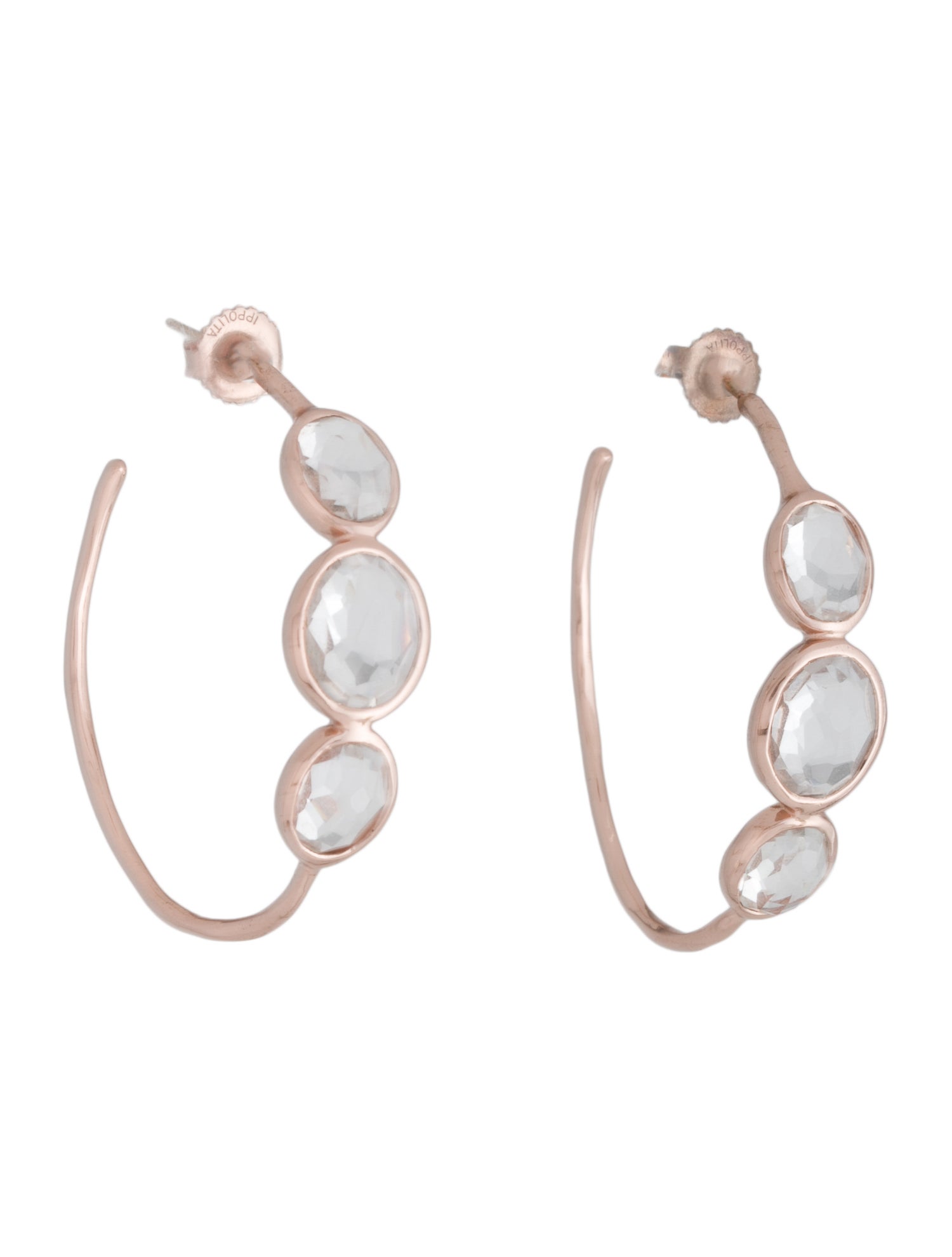 Ippolita Quartz Rosé Hoop Earrings
