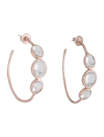 Ippolita Quartz Rosé Hoop Earrings