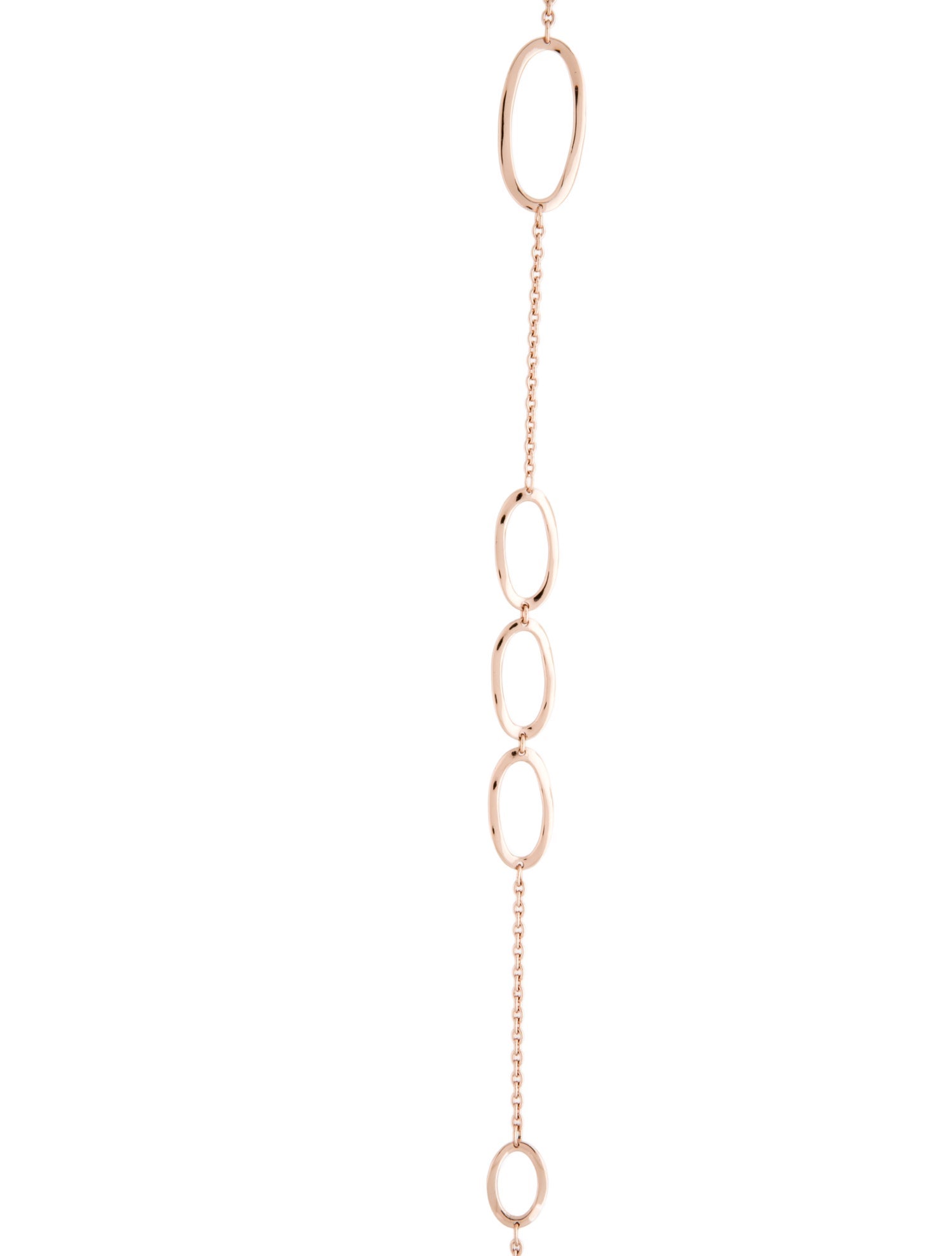 Ippolita Rosé Wavy Oval Station Necklace