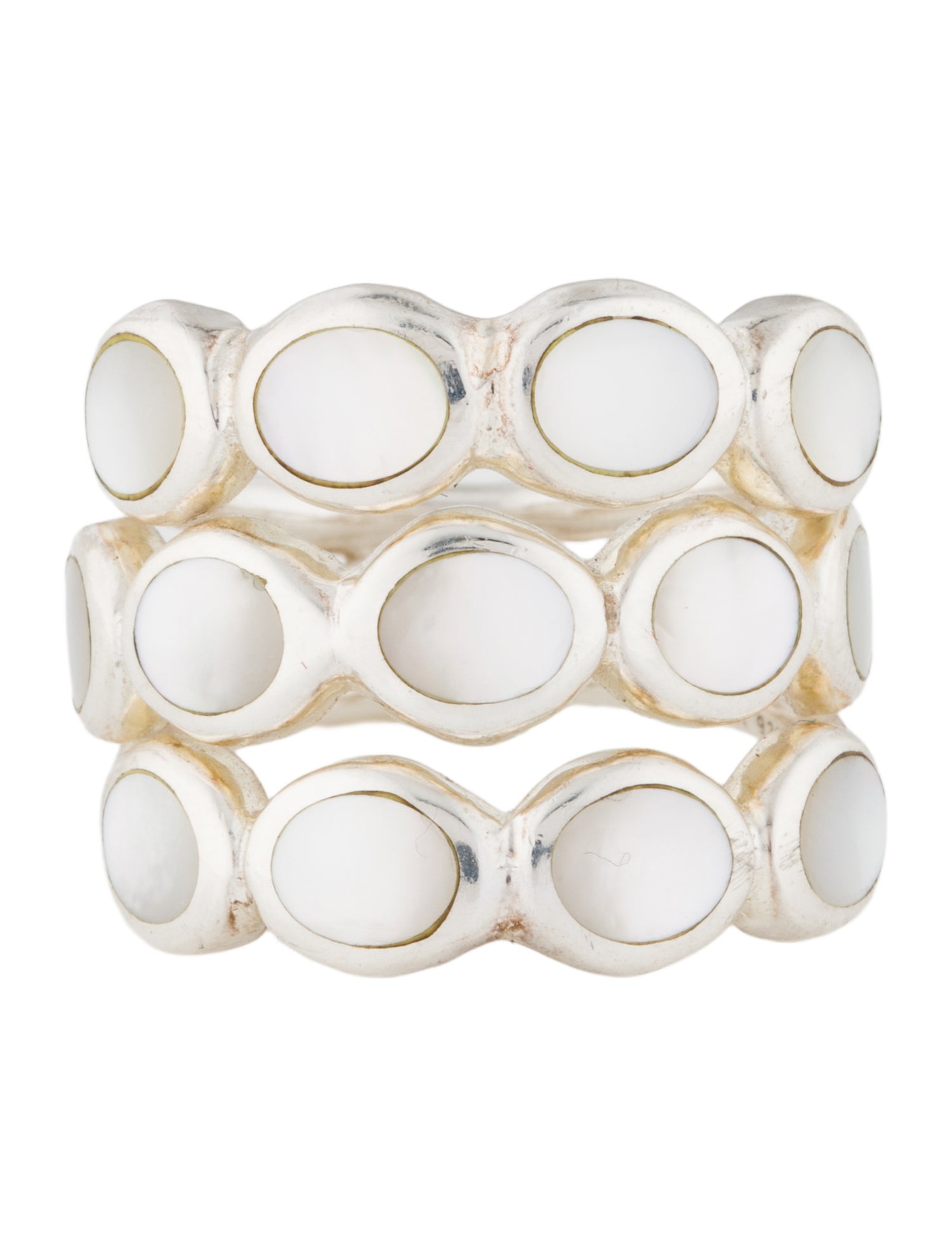 Ippolita Mother Of Pearl Three Row Ring