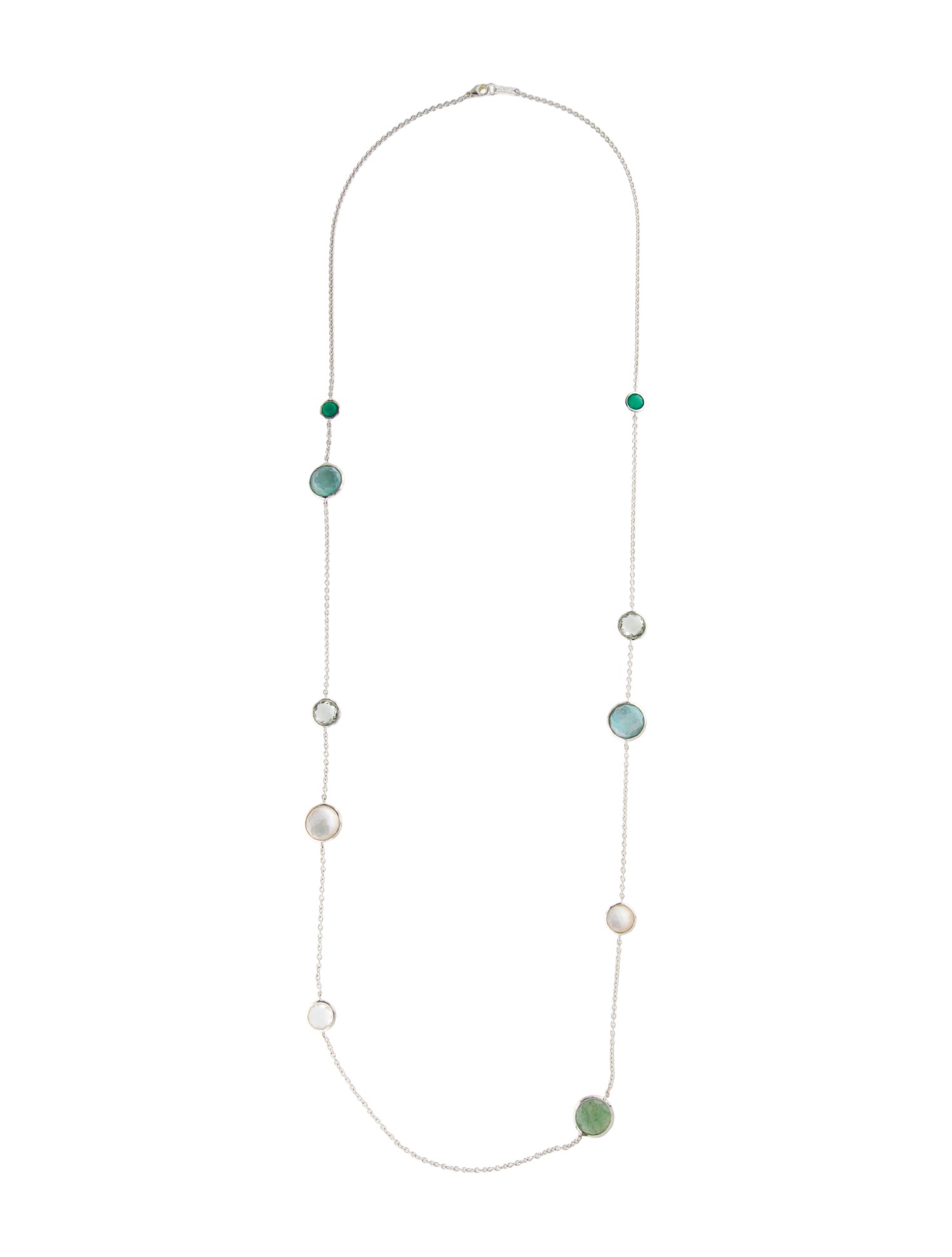 Ippolita Mother of Pearl & Multistone Lollipop Station Necklace